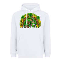White St. Patrick's Day rainbow Heavyweight Hoodie - Neo Western