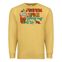 Antique Gold pumpkin spice living my best life Premium Sweatshirt - AdoDesignShop