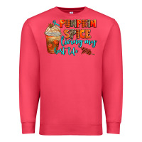 Cardinal pumpkin spice living my best life Premium Sweatshirt - AdoDesignShop