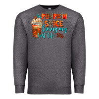 Charcoal Heather pumpkin spice living my best life Premium Sweatshirt - AdoDesignShop