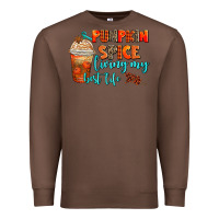 Chestnut pumpkin spice living my best life Premium Sweatshirt - AdoDesignShop