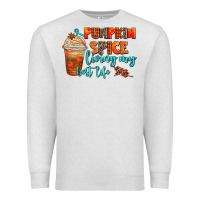 Oatmeal Heather pumpkin spice living my best life Premium Sweatshirt - AdoDesignShop