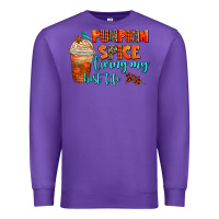 Purple pumpkin spice living my best life Premium Sweatshirt - AdoDesignShop