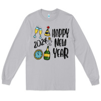 Moon Dust happy new year 2024 Long Sleeve Tee - MaliasSmallBusiness