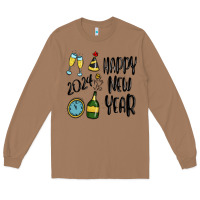 Toasted Coconut happy new year 2024 Long Sleeve Tee - MaliasSmallBusiness