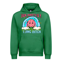 Emerald your anxiety is a lying bitch Urban Hoodie - MaliasSmallBusiness