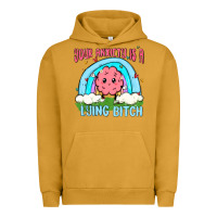 Pigment Peanut Butter your anxiety is a lying bitch Urban Hoodie - MaliasSmallBusiness