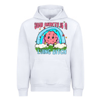 White your anxiety is a lying bitch Urban Hoodie - MaliasSmallBusiness