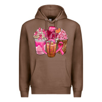 Chestnut breast cancer coffee cups Premium Hoodie - NancyCooperArtShop