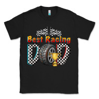 Black best racing dad Classic Tee - texasbilliewilder