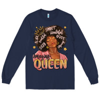 Navy black queen Long Sleeve Tee - MaliasSmallBusiness