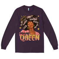 Plum black queen Long Sleeve Tee - MaliasSmallBusiness