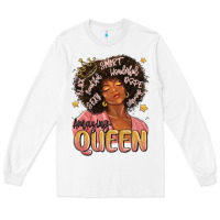 White black queen Long Sleeve Tee - MaliasSmallBusiness