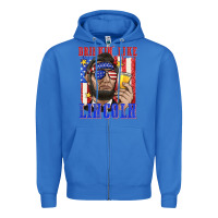 True Royal drinking like lincoln Zipper Hoodie - texasbilliewilder