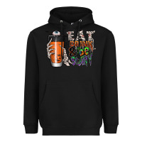 Black Eat drink be scary Heavyweight Hoodie - CowhideDigitalArt