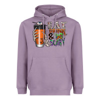 Lavender Eat drink be scary Heavyweight Hoodie - CowhideDigitalArt