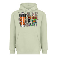 Matcha Eat drink be scary Heavyweight Hoodie - CowhideDigitalArt