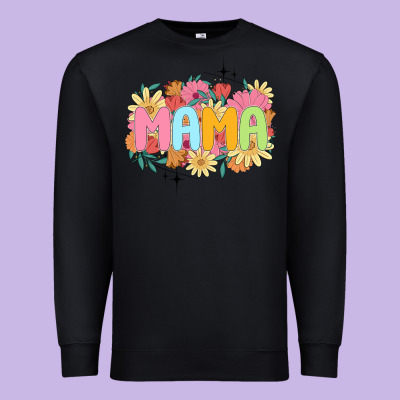 Floral Mama Premium Sweatshirt Designed By Jahusdesignshop