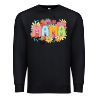 Black floral mama Premium Sweatshirt - JahusDesignShop