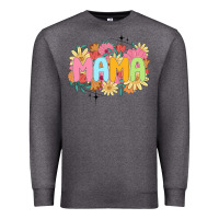Charcoal Heather floral mama Premium Sweatshirt - JahusDesignShop