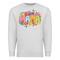 Dove Grey floral mama Premium Sweatshirt - JahusDesignShop