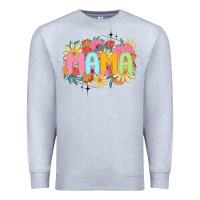 Heather Grey floral mama Premium Sweatshirt - JahusDesignShop