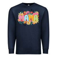 Navy floral mama Premium Sweatshirt - JahusDesignShop