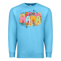 Ocean Blue floral mama Premium Sweatshirt - JahusDesignShop