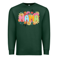 Sports Green floral mama Premium Sweatshirt - JahusDesignShop