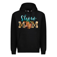Black Western Show Mom Red Angus Premium Hoodie - LillyAllenDesigns