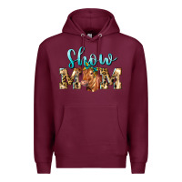 Burgundy Western Show Mom Red Angus Premium Hoodie - LillyAllenDesigns