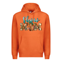 Carrot Western Show Mom Red Angus Premium Hoodie - LillyAllenDesigns