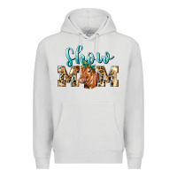Dove Grey Western Show Mom Red Angus Premium Hoodie - LillyAllenDesigns