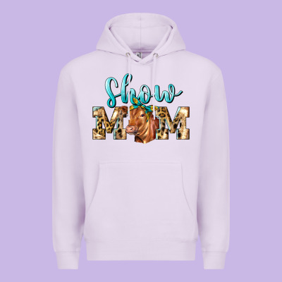 Western Show Mom Red Angus Premium Hoodie Designed By Lillyallendesigns