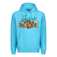 Ocean Blue Western Show Mom Red Angus Premium Hoodie - LillyAllenDesigns