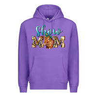 Purple Western Show Mom Red Angus Premium Hoodie - LillyAllenDesigns