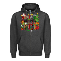 Charcoal Heather santa's favorite pct Zipper Hoodie - Zillion Design Studio