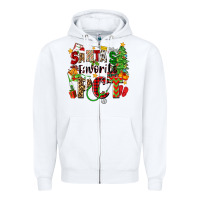 White santa's favorite pct Zipper Hoodie - Zillion Design Studio