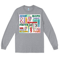 Heather Grey autism Long Sleeve Tee - MaliasSmallBusiness