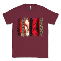 Burgundy baseball brushstroke Classic Tee - Zillion Design Studio