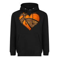 Black basketball heart Heavyweight Hoodie - HRA Design Shop
