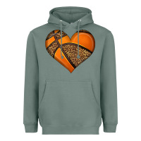 Sage basketball heart Heavyweight Hoodie - HRA Design Shop