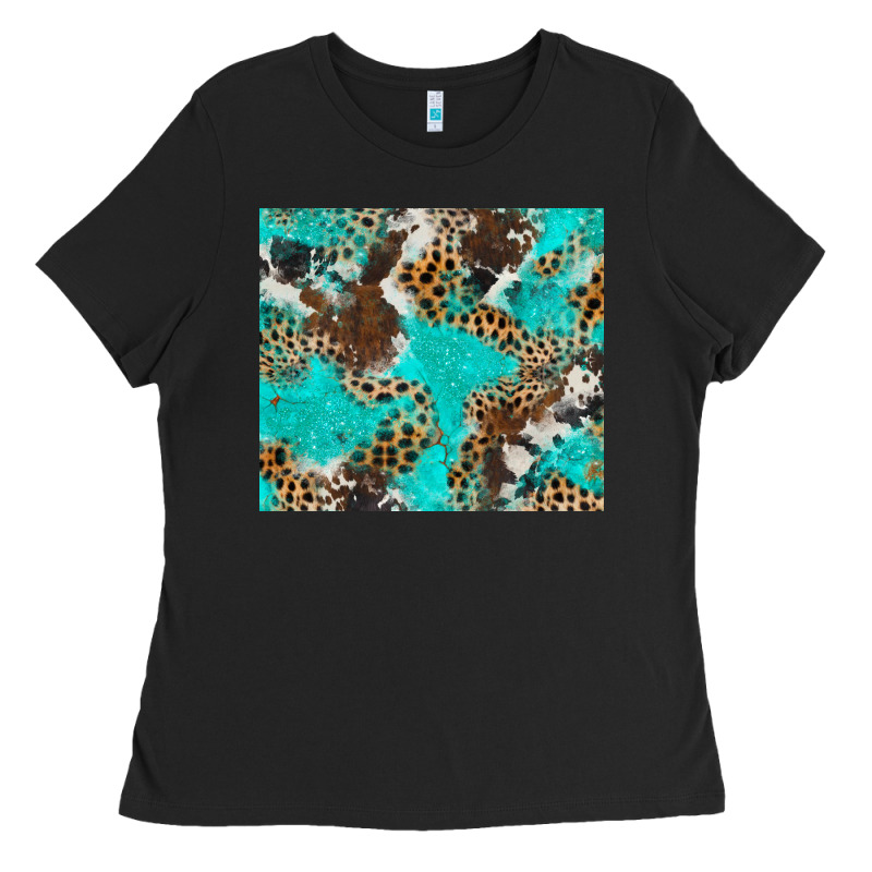 Cheetah Cowhide Tumbler Ladies Tee by BarkalooDesign | Teevron
