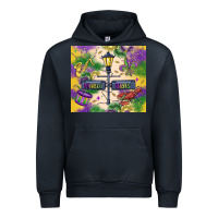 Navy mardi gras street lights Urban Hoodie - MaliasSmallBusiness
