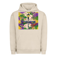 Pigment French Oak mardi gras street lights Urban Hoodie - MaliasSmallBusiness