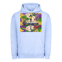 Pigment Grape Ice mardi gras street lights Urban Hoodie - MaliasSmallBusiness