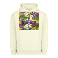 Pigment Pistachio mardi gras street lights Urban Hoodie - MaliasSmallBusiness