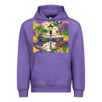 Tulip mardi gras street lights Urban Hoodie - MaliasSmallBusiness