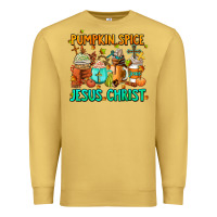 Antique Gold pumpkin spıce jesus christ coffee cups Premium Sweatshirt - AdoDesignShop