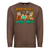 Chestnut pumpkin spıce jesus christ coffee cups Premium Sweatshirt - AdoDesignShop